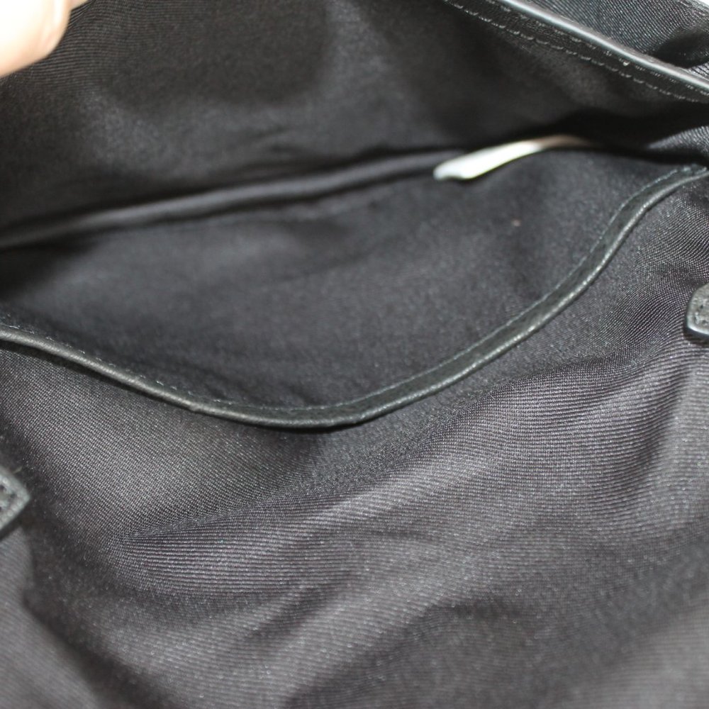 Lucky Brand Crossbody Black with Tan Leather Purse Horsehair Cheetah Print Strap - Picture 8 of 15